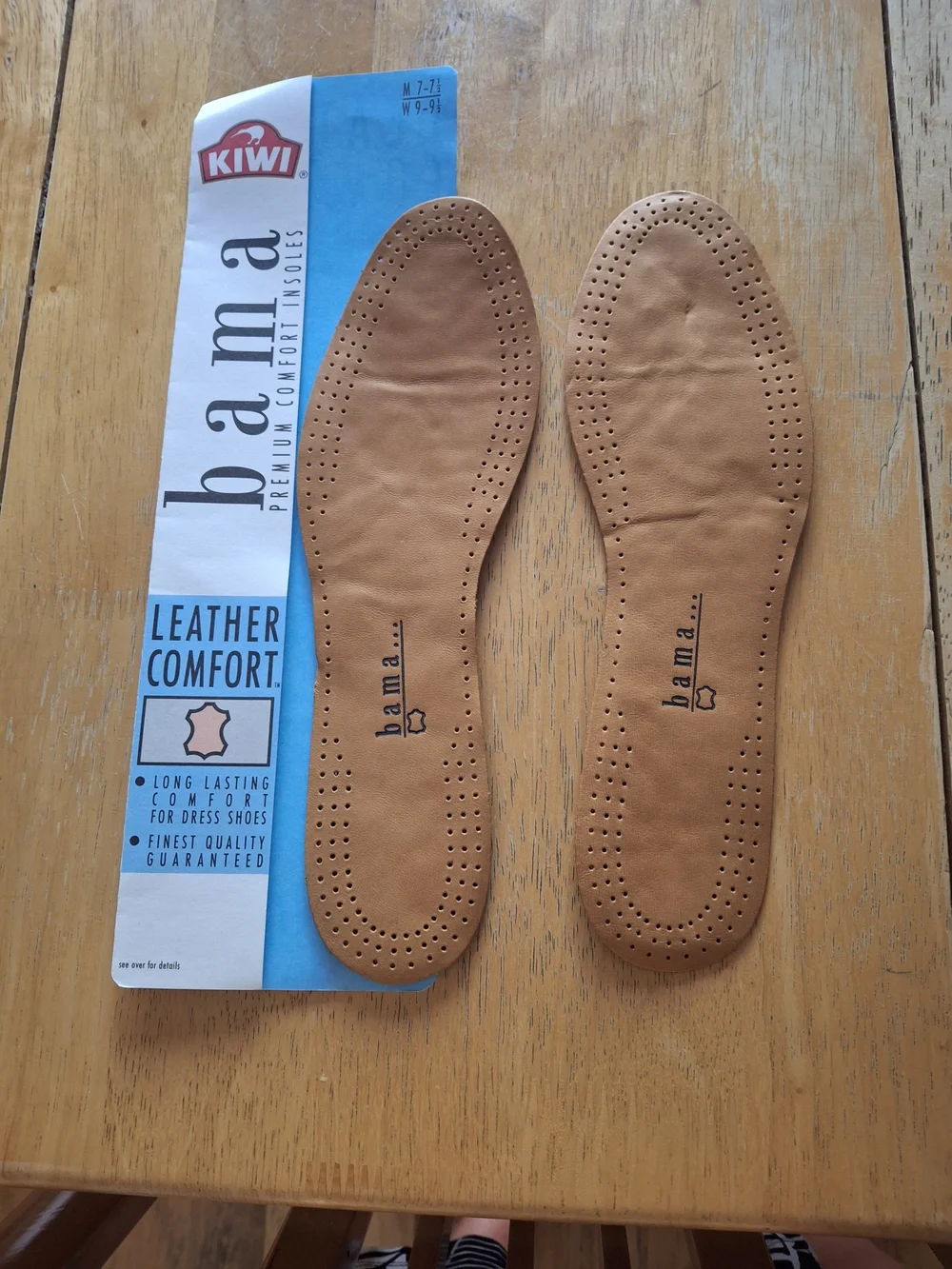 Kiwi Brown Leather Comfort Insoles - Unisex